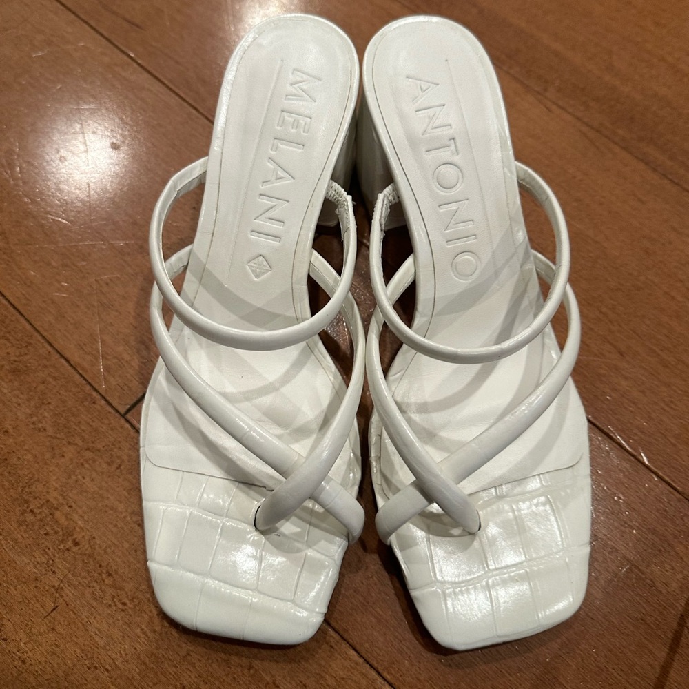 ANTONIO MELANI White Strappy Heels